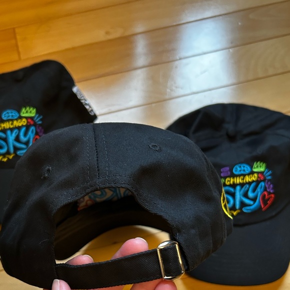 WNBA Skytown Black Chicago Sky Cap with Colorful graphite Embroidery - Picture 6 of 7